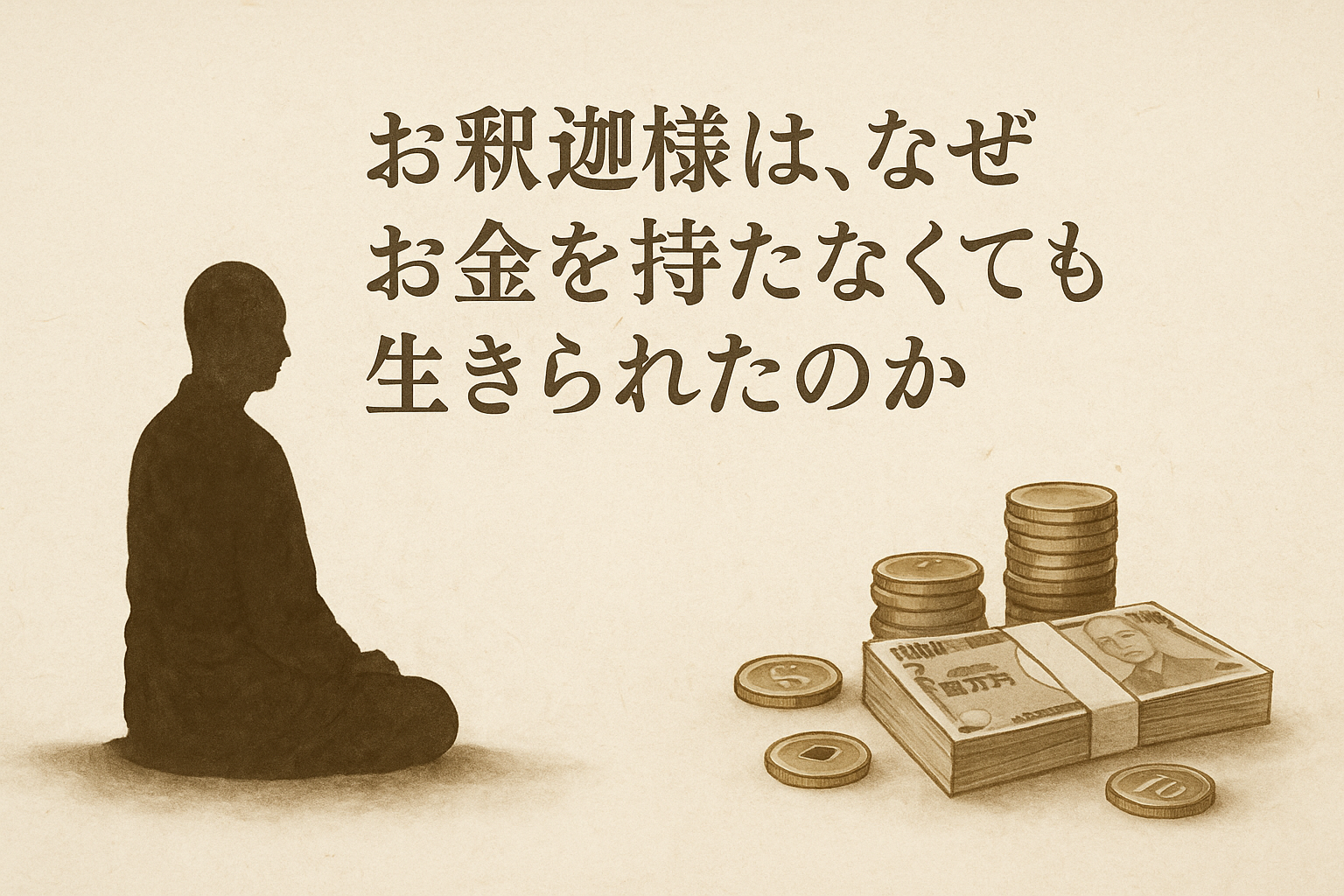 お釈迦様は、なぜお金を持たなくても生きられたのか
